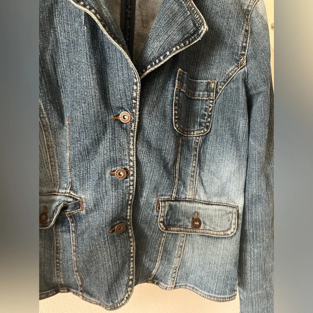 DKNY Y2K Blazer Denim Jacket - Picture 5 of 6